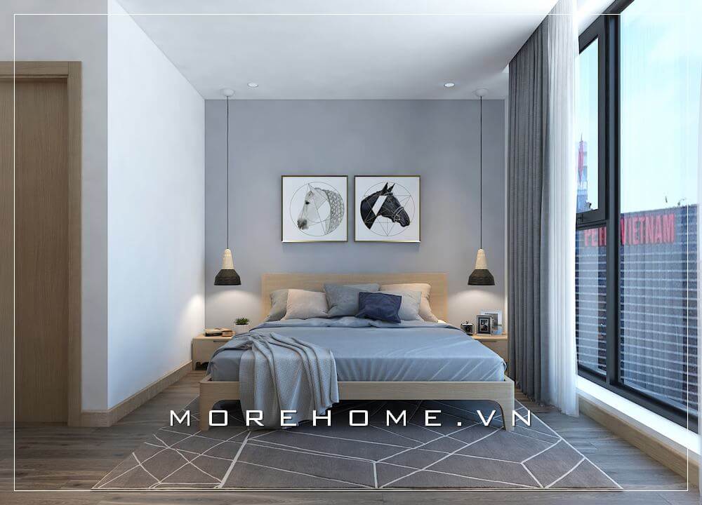 Giường ngủ chung cư hiện đại